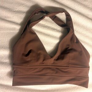 Buffbunny Alpha Sport Bra; Cocoa Brown; Size Small